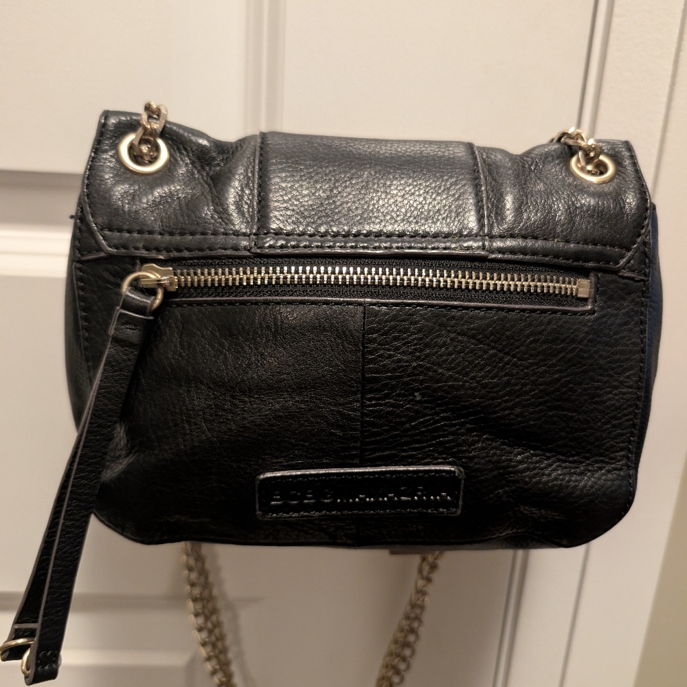 Black Leather Crossbody Bag